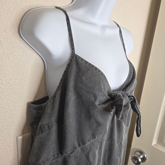 Old Navy Tie Front Smocked Back Tencel Lyocell Wide-Leg Jumpsuit Size XL. - Picture 6 of 10